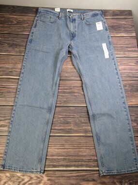 Denizen Levi's NEW NWT Mens 285 Relaxed 40x32 Light Blue Denim Jeans Straight